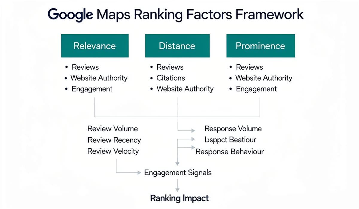 Google Maps Ranking Factors Explained — Where Reviews Fit In