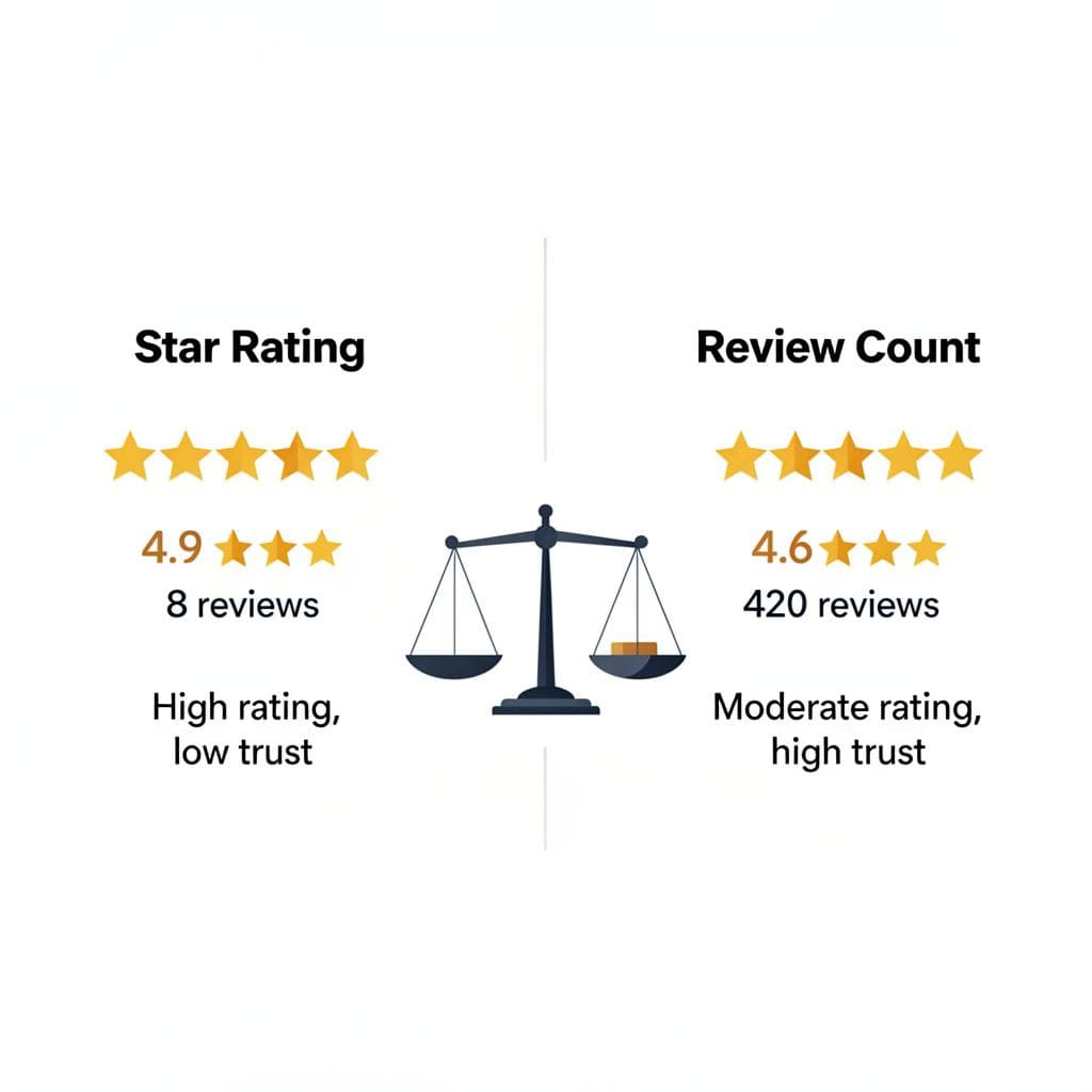 Reviews vs Rating: Which Matters More for Google Maps Rank?
