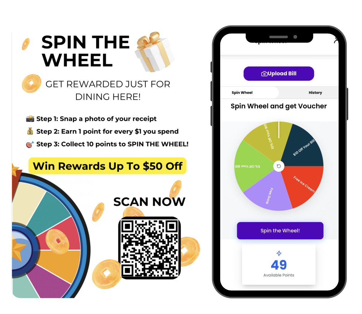 EpicLoyalty spin the wheel rewards